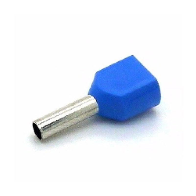 TERMINAL TUBO DUPLO 16MM MARFIN/AZUL