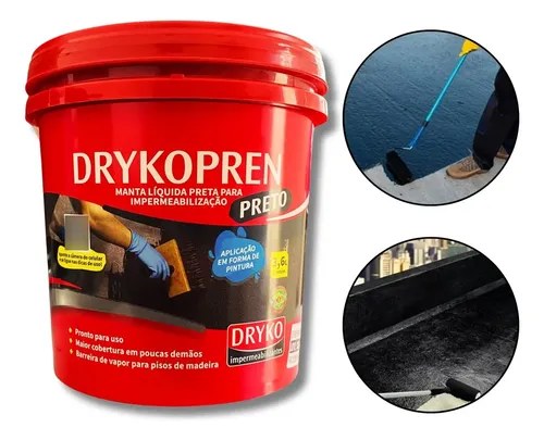 MANTA LIQUIDA P/LAJE PRETA  18KG DRYKPRIMER