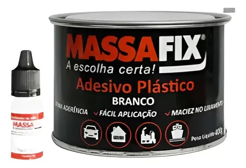 MASSA PLASTICA   400G BRANCA