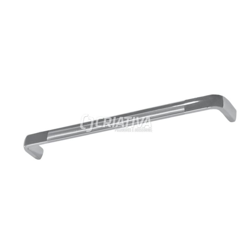 PUXADOR  QUALITY 3025B 96MM LATERAL CR FOSCO