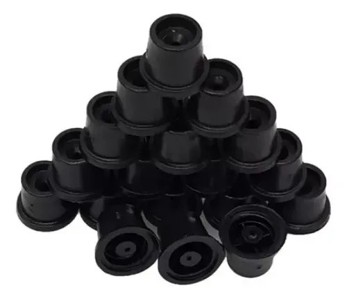 PE PLASTICO REDONDO PRETO 20CM C/REGULAGEM