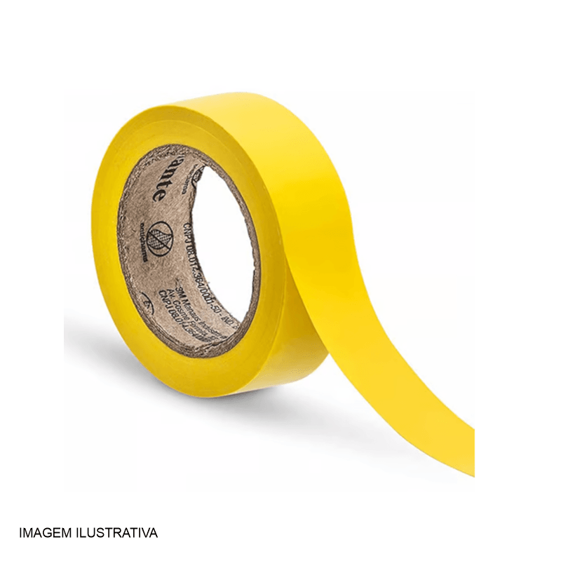 FITA ISOLANTE AMARELA 18MM X 20