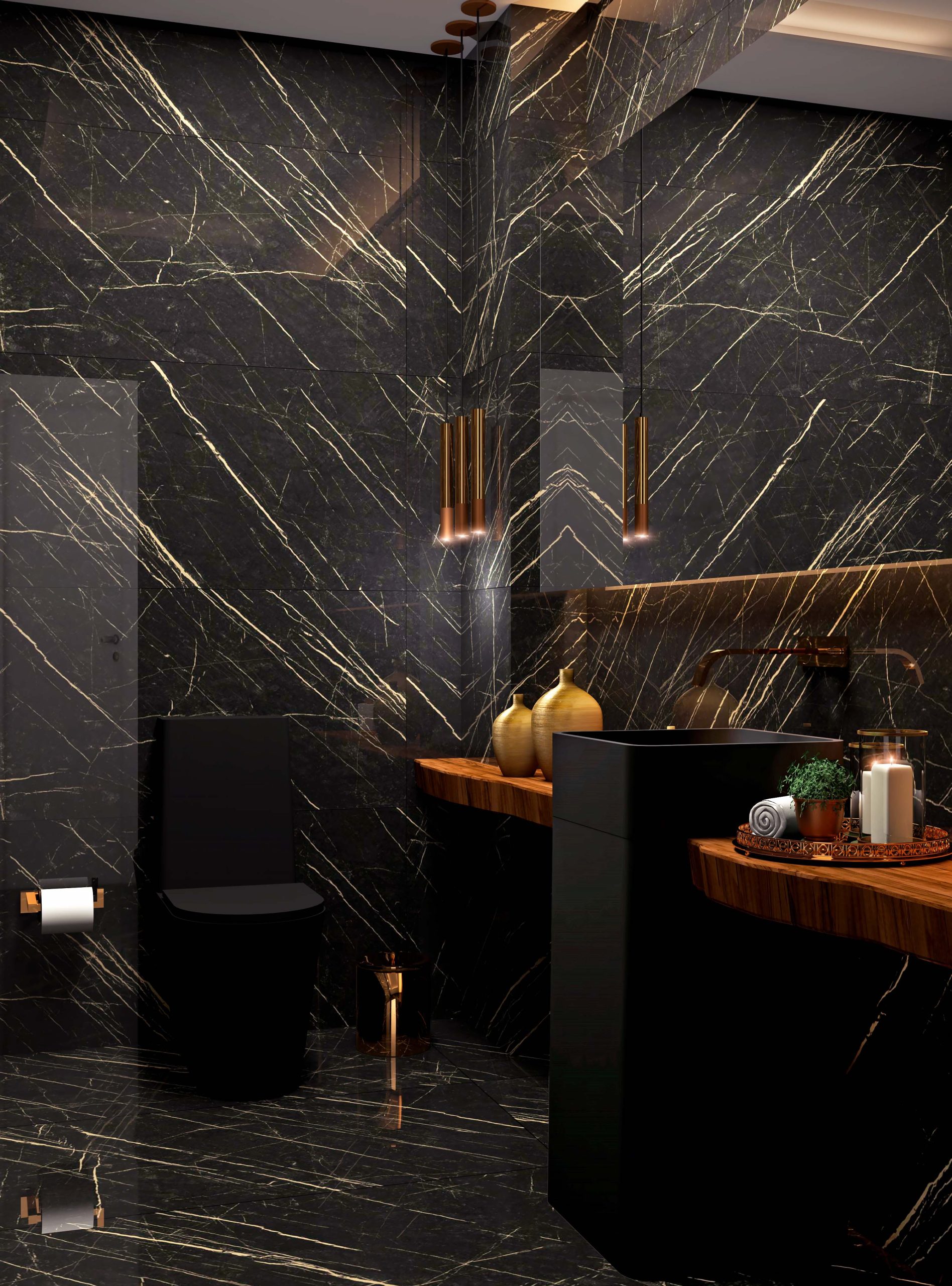 CERAMICA POL. D OR NOIR 56X113 CX C/2,53M2