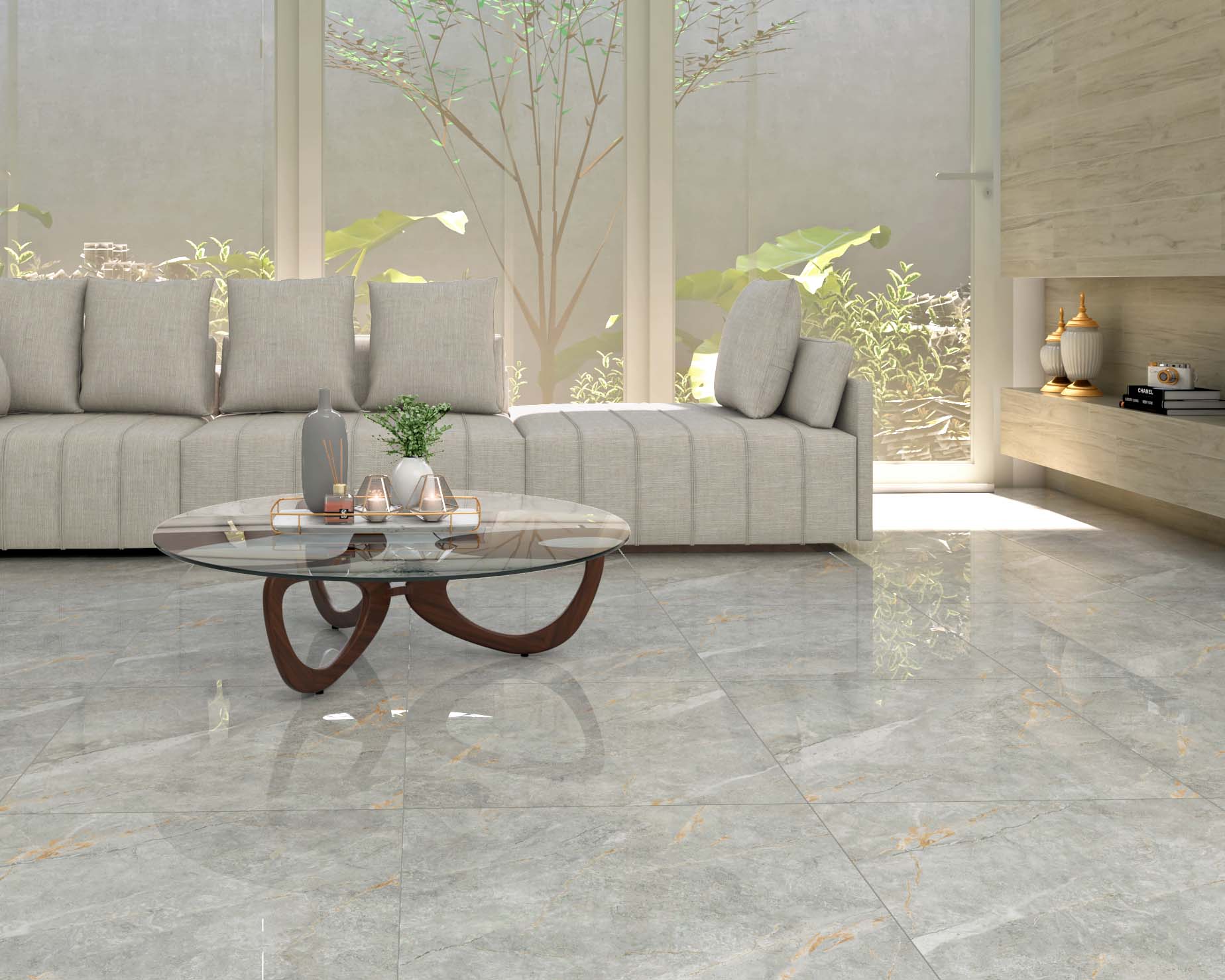 CERAMICA POL. GRAY BELLE CX2,22M 74,5X74,5 RT LC