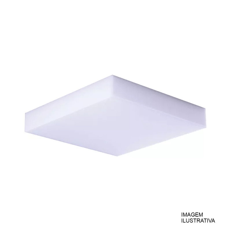 PLAFON  SOBR. QUAD/PRT 55W 3EST. 1219 50X50CM