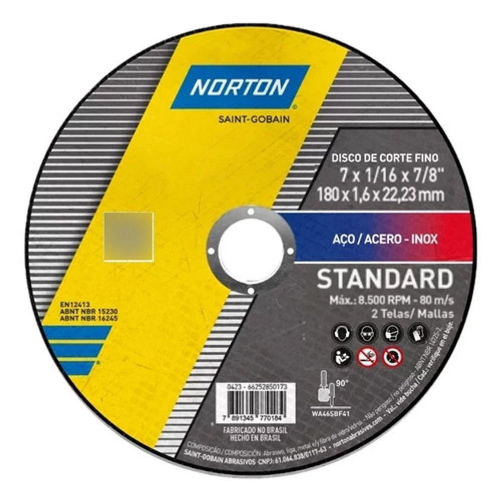 DISCO DE CORTE  7"X1/16X7/8/1.6MM CORTAG
