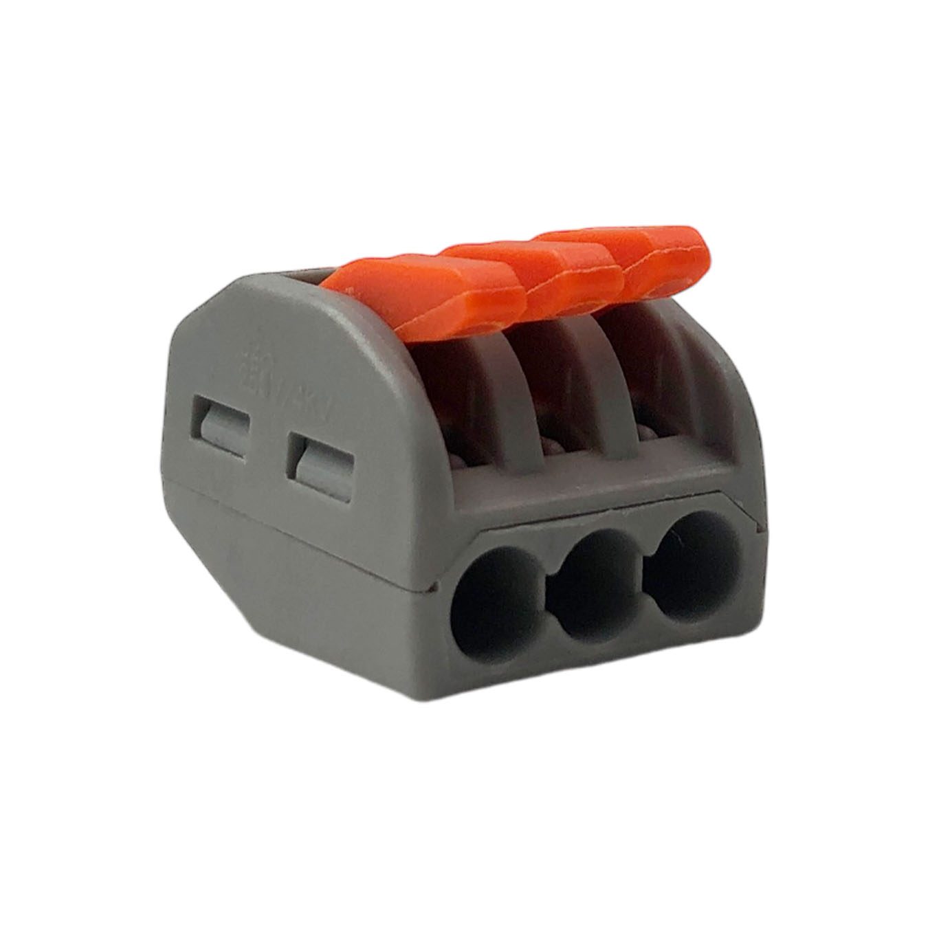 CONECTOR DE EMENDA C/DERIV. 0,5-4MM 3P 32A PR/AZ