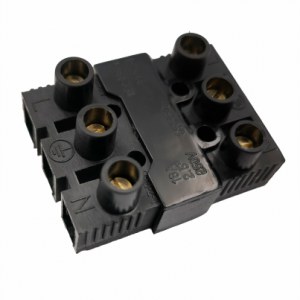 CONECTOR DE EMENDA DUPLA 2,5-4MM 3P 25A PRETO