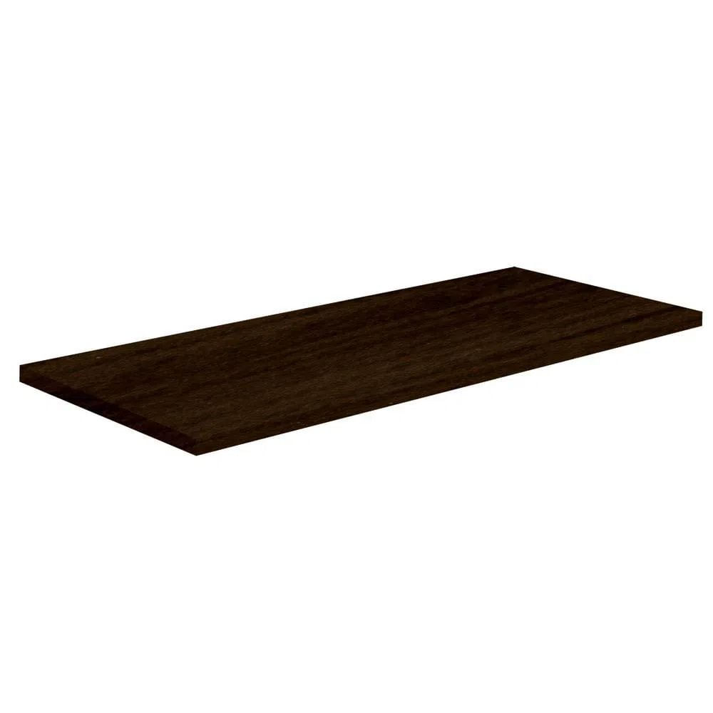 PRATELEIRA PRAT-K TABACO  20X60CM C/SUPORTE PRATA