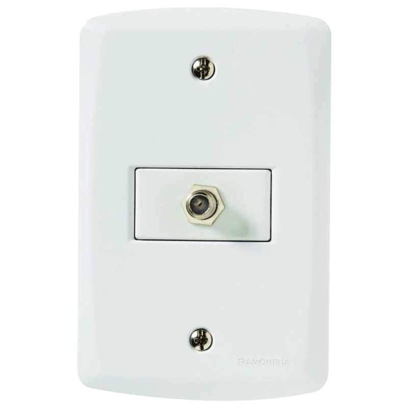 TOMADA LUX2 MODULO P/TV SAT 57115/042 BRANCO