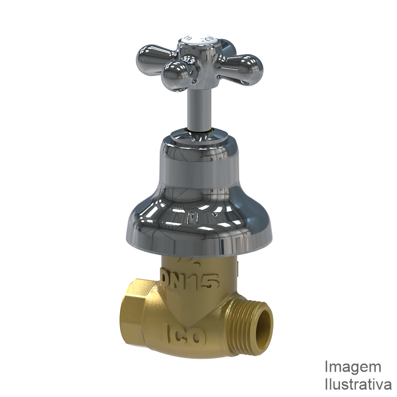 REGISTRO GAVETA C/CANOP.  1/2" CS-33 ICO