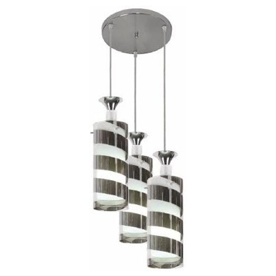 LUSTRE PEND. PREMIUM CIL. ESP. CR 03 LAMP.5006/3