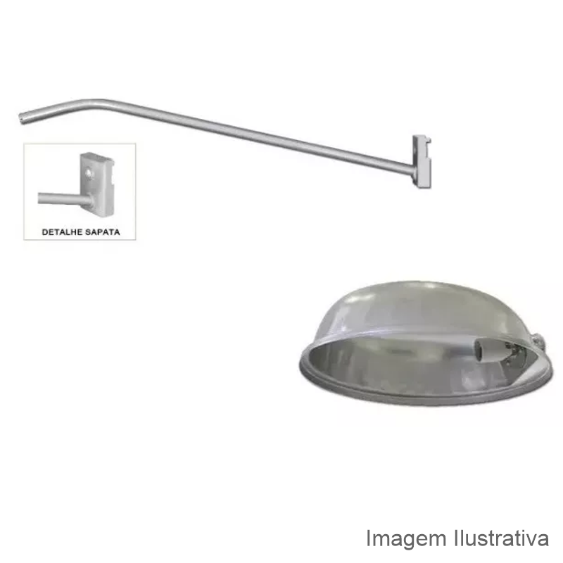 LUMINARIA PUBLICA ABERTA 2,00MT CURVO E-40