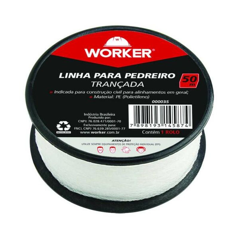 LINHA P/PEDREIRO TRANCADA 100MT