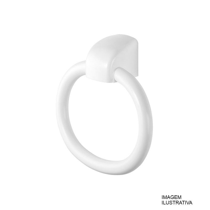 PORTA TOALHA ARGOLA PRIMAFER BRANCO