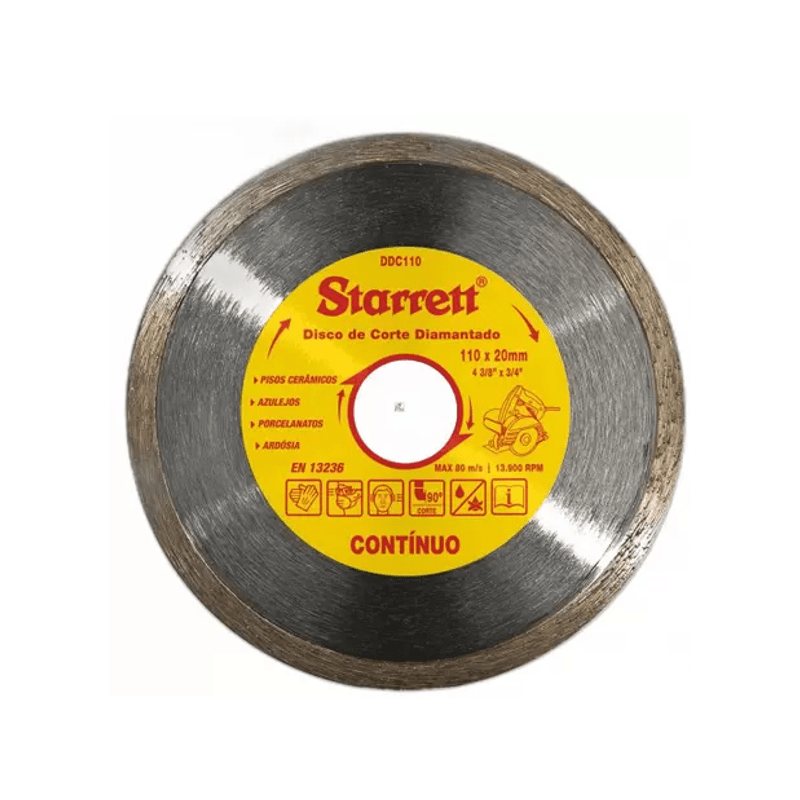 DISCO DIAM. LISO STARRET 110X20MM