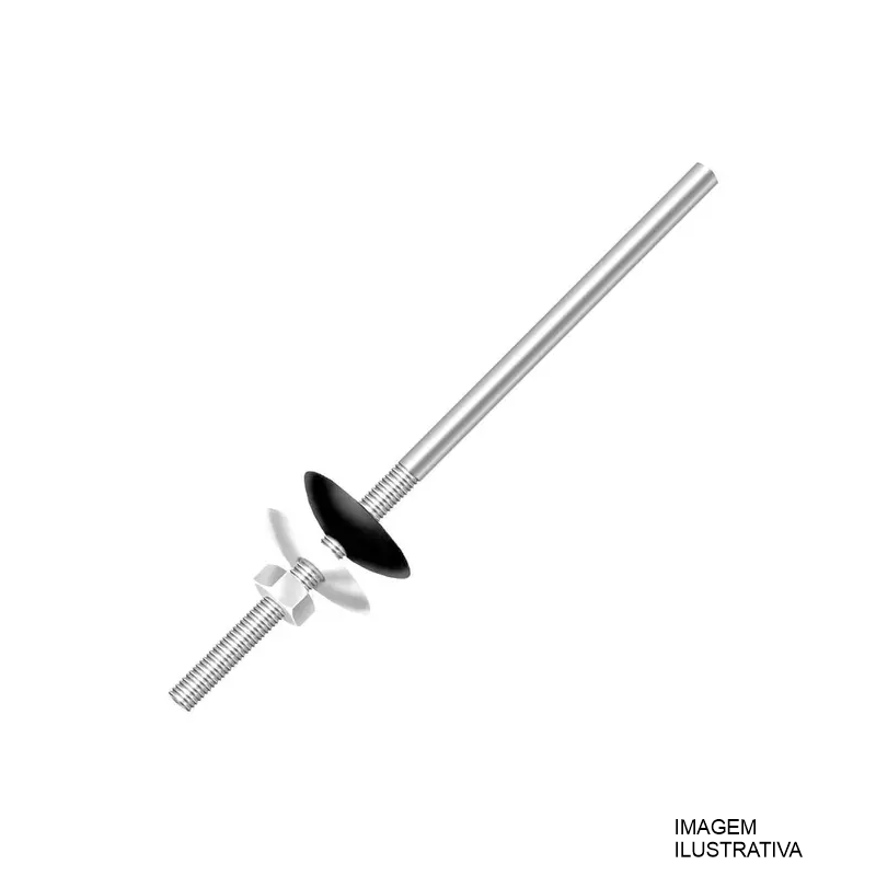HASTE P/TELHA RETA 1/4X300 C/ARR/PORCA