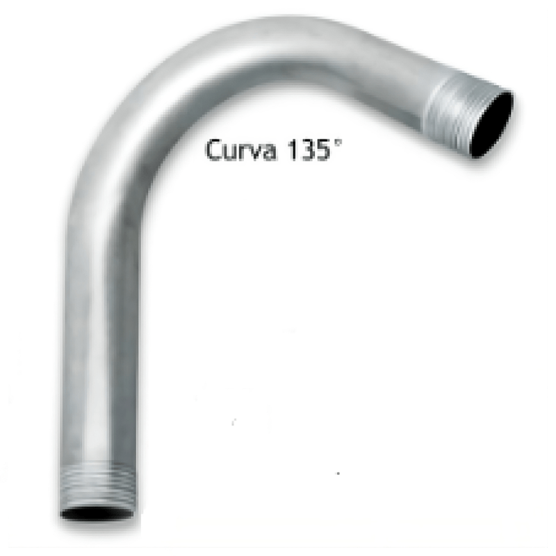 CURVA ELETRODUTO ZINCADO  1.1/2" X 135º