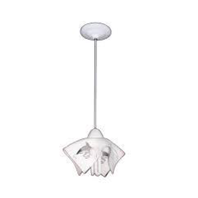 LUSTRE PEND.BCO LENÇO FANTASM/AZUL 017/1G