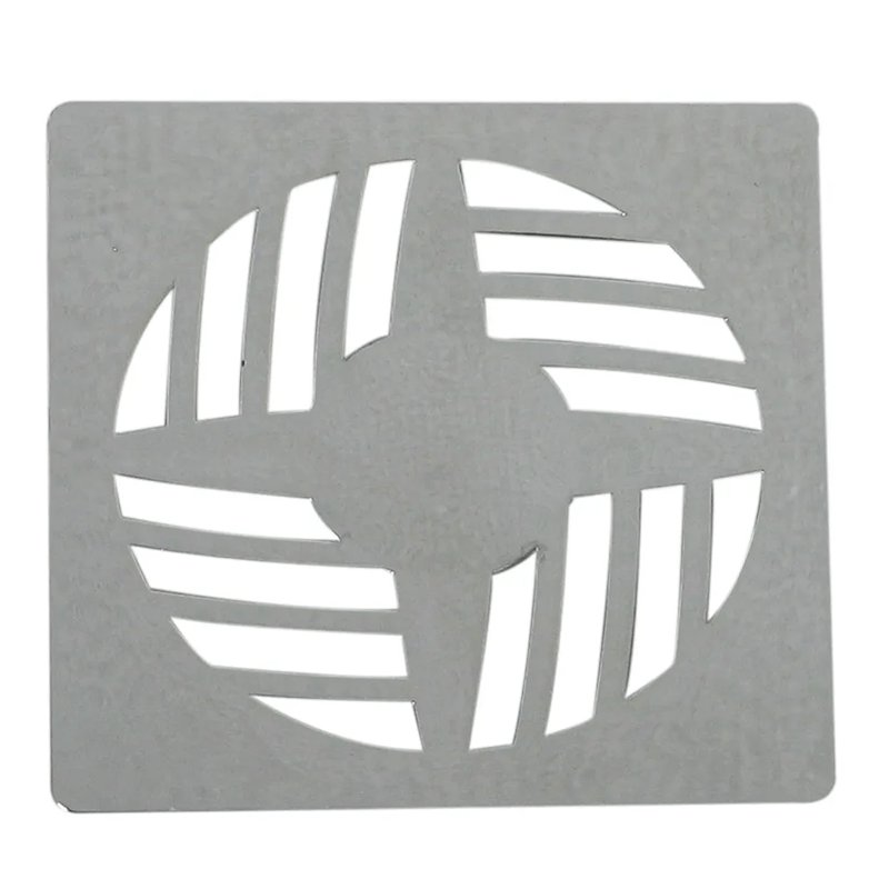 GRELHA CROMADA 9,4CM QUADRADA GR14