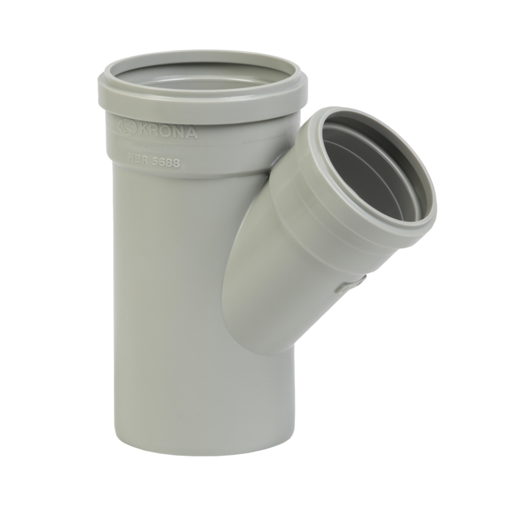 JUNCAO DE REDU 45º ESGOTO 100 X 50MM