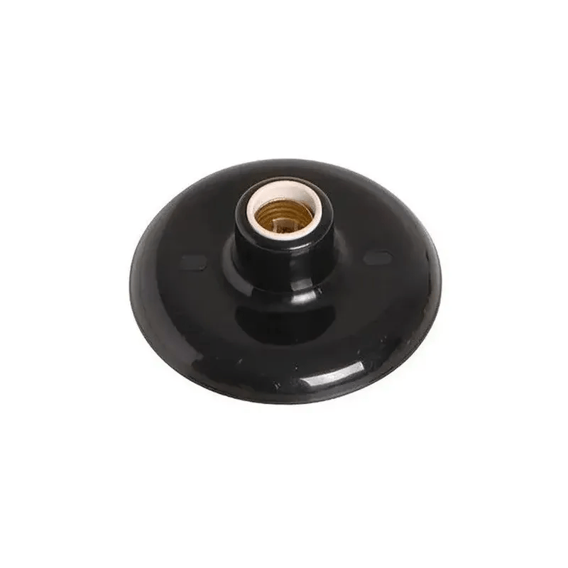 BOCAL PVC PLAFON PRETO