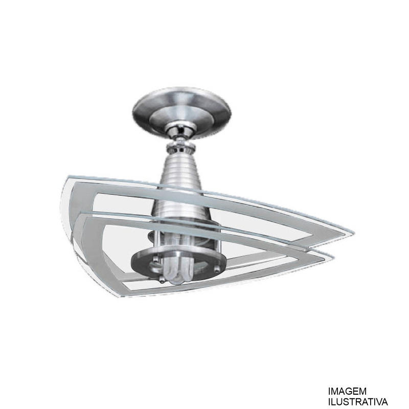 PLAFON SATURNO TRIANGULO/CROM ST/2FT