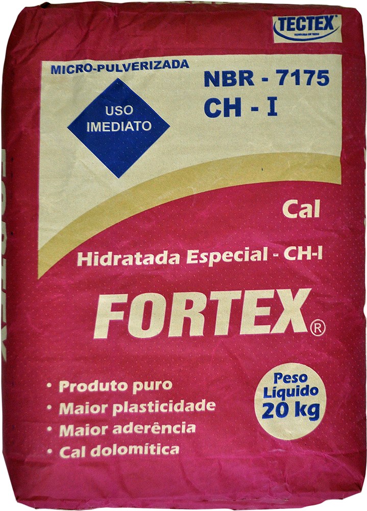 CAL HIDRATADA FORTEX CH-I 20KG SACO DE PAPEL