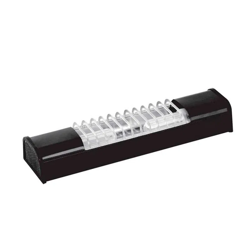 LUMINARIA COMPACTA SOBR.P/2LAMP. PRETA