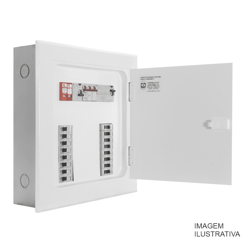QUADRO DIST. 34 DISJ/100A  TRIFA. DIN GOMES 1031