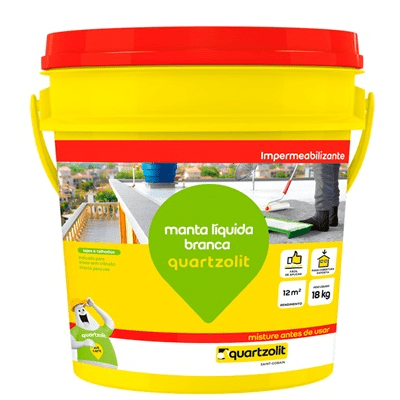 MANTA LIQUIDA P/LAJE BRANCO  18KG QUARTZOLIT