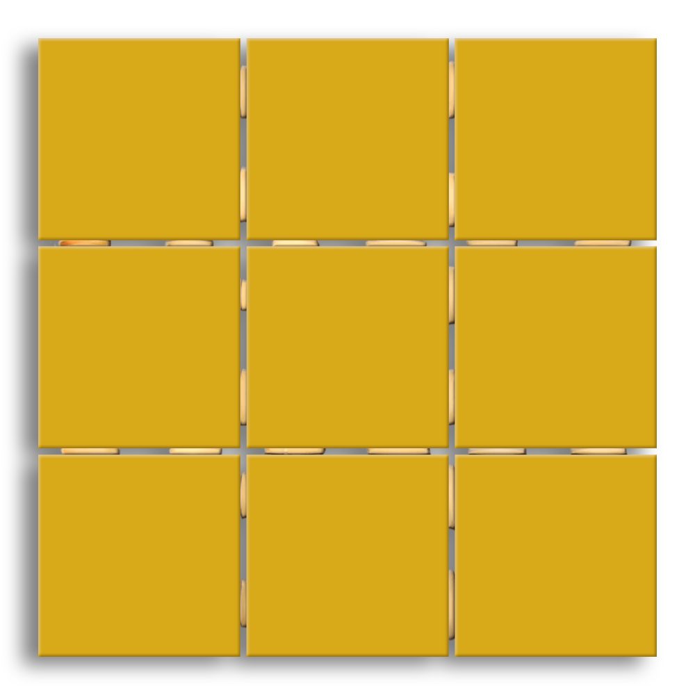 REVESTIMENTO 10X10CM AMARELO TELADO C/09PÇ