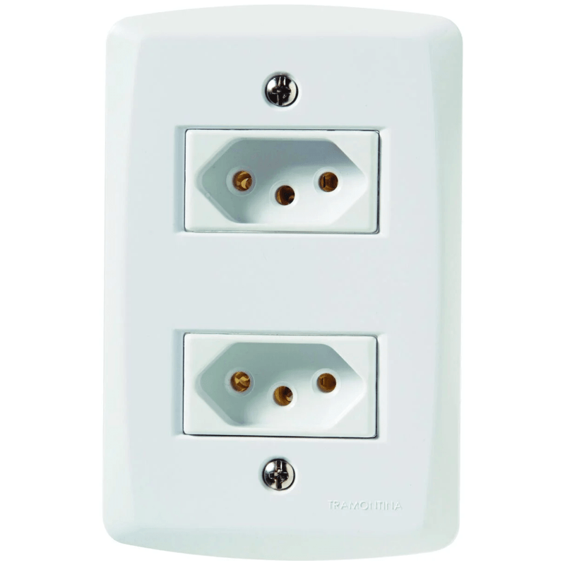 TOMADA LUX2  DUPLA 10AMP 4X2 57145/065