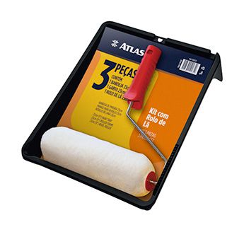 KIT PINTURA ROLO LA 428/22 ATLAS 03 PCS