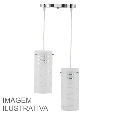 LUSTRE PEND. PREMIUM CIL. BASE PR 2 LAMP. 049/2