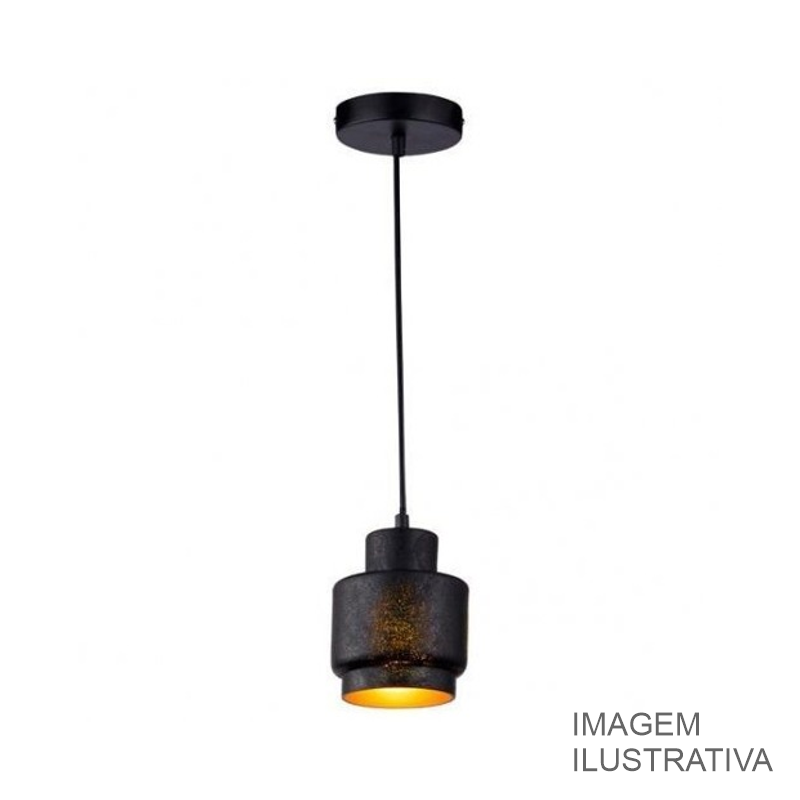 LUSTRE PEND. PREMIUM CERA. GRAFITE 1 LAMP. 054/1