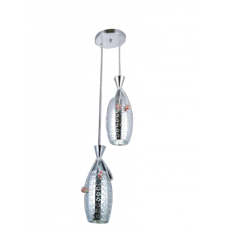 LUSTRE PEND. PREMIUM CERA. BASE CR 2 LAMP. 067/2