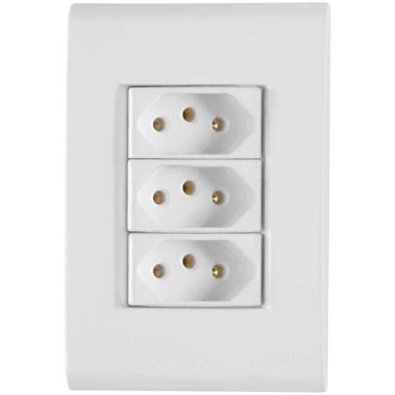 TOMADA LIZ TRIPLA 10AMP 4X2 57170/076