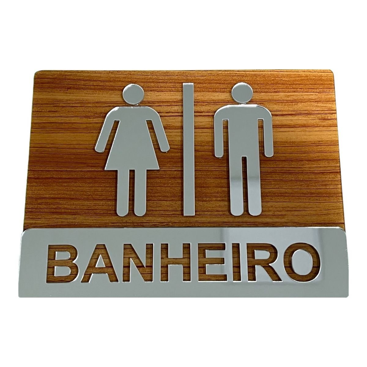 PLACA SINALIZACAO 07X19CM WC FEMININO