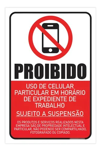 PLACA SINALIZACAO 20X30CM PROIBIDO ESTACIONAR