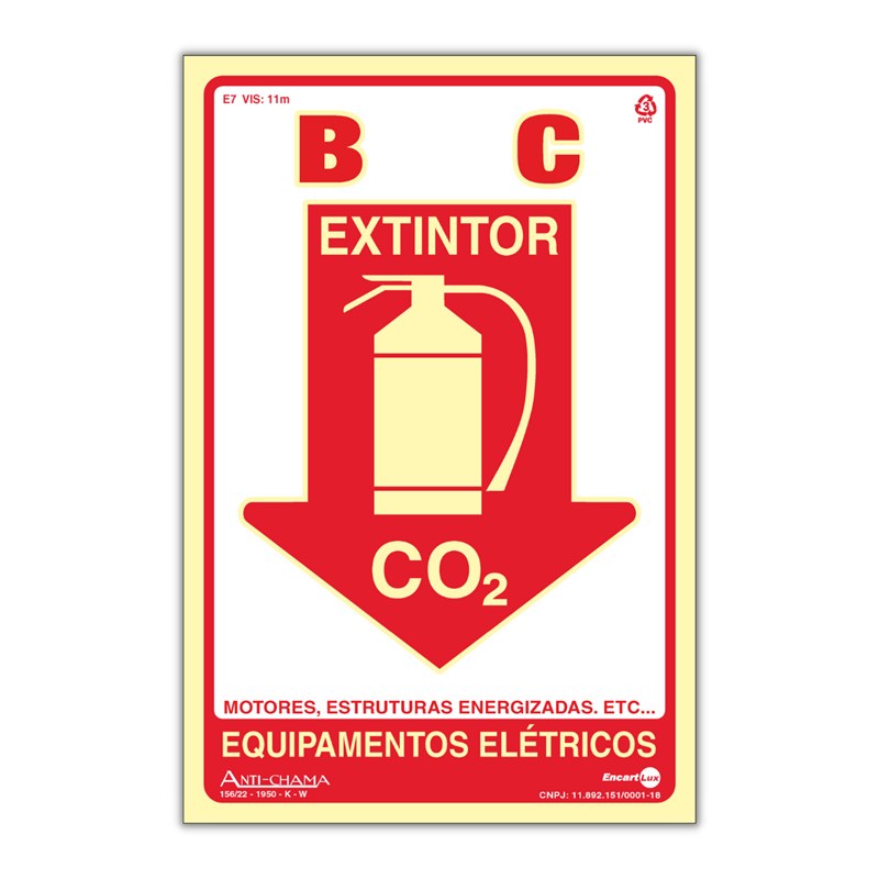 PLACA SINALIZACAO 20X30CM CO2
