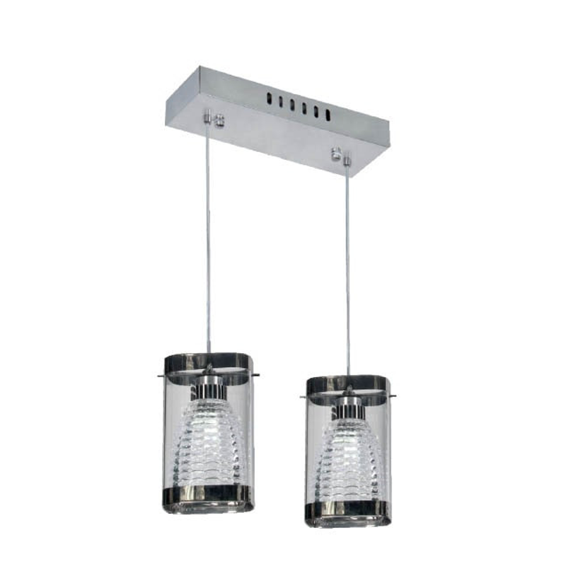 LUSTRE PEND. PREMIUM CIL. BASE CR 2 LED 28026/2
