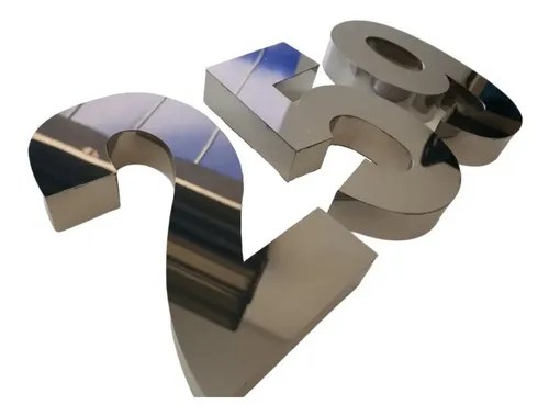 LETRAS RESIDENCIAIS ACO INOX 15CM "C"