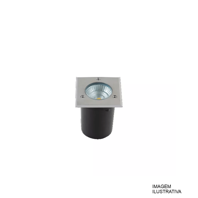 EMBUTIDO DE SOLO LED QUADRADO 3W 6000K AMERICA