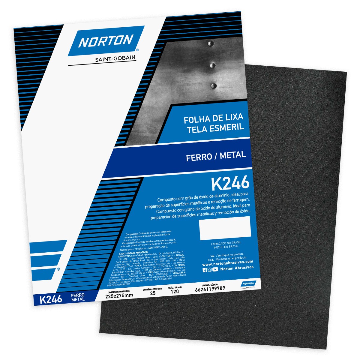 LIXA P/FERRO Nº 120 225X275