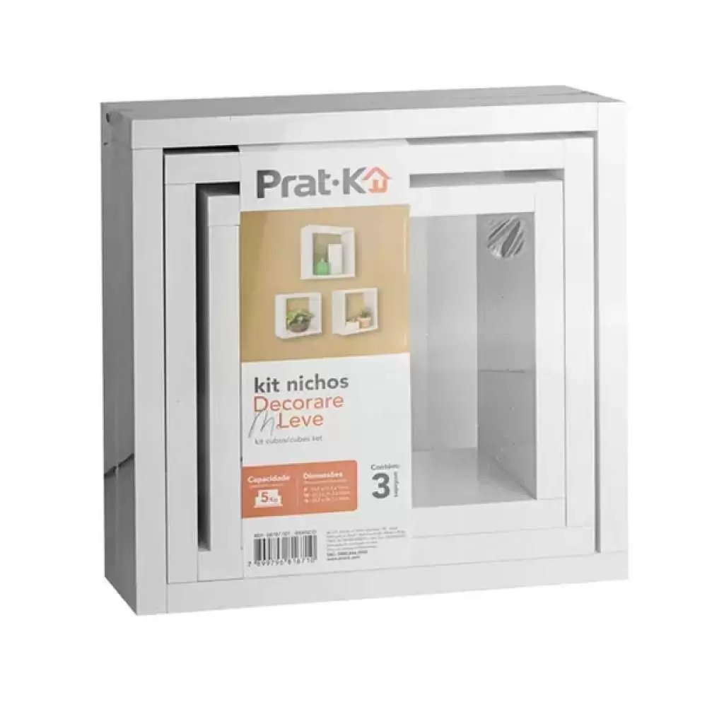 NICHO PRAT-K BRANCO 27X24,5CM SIMPLAS