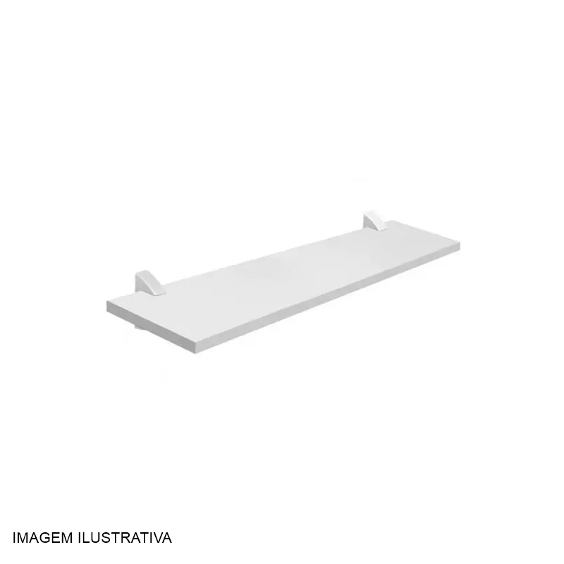 PRATELEIRA PRAT-K BRANCA  15X60CM C/SUPORTE BRC