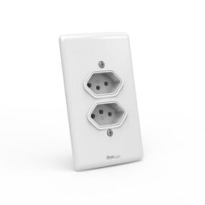 TOMADA ENERBRAS 10AMP/250W DUPLA 4X2 127-EN