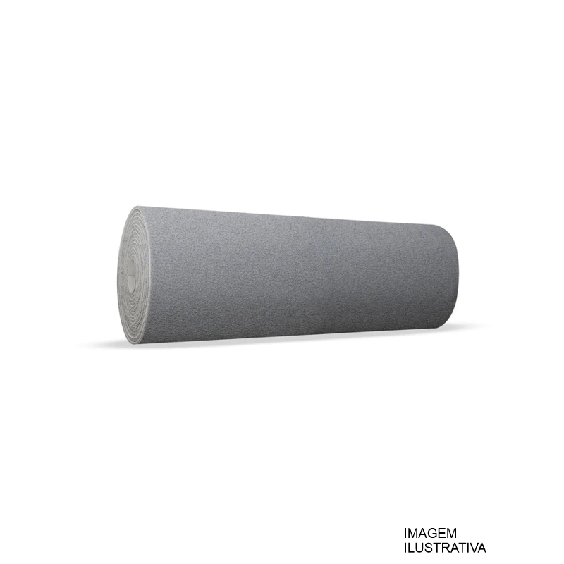 PISO VINIL BASE FUNDIDA CINZA 10MMX1,20M
