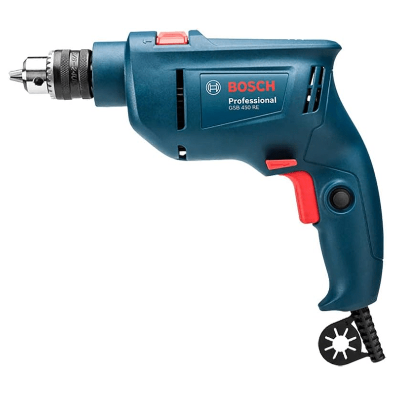 FURADEIRA BOSCH 127V GSB 450W RE + BROCAS